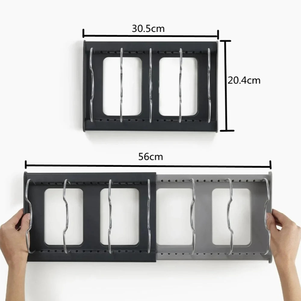 Expandable Dish Drying Rack – Adjustable Kitchen Organizer for Plates & Pots