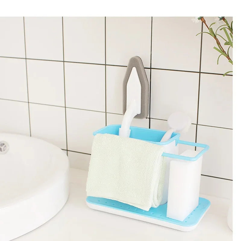 Shelf Organizer Kitchen Sink Appliance Rack Water Filter Storage Dishwashing Cloth Rack Drip Sink Box Kitchen Tools