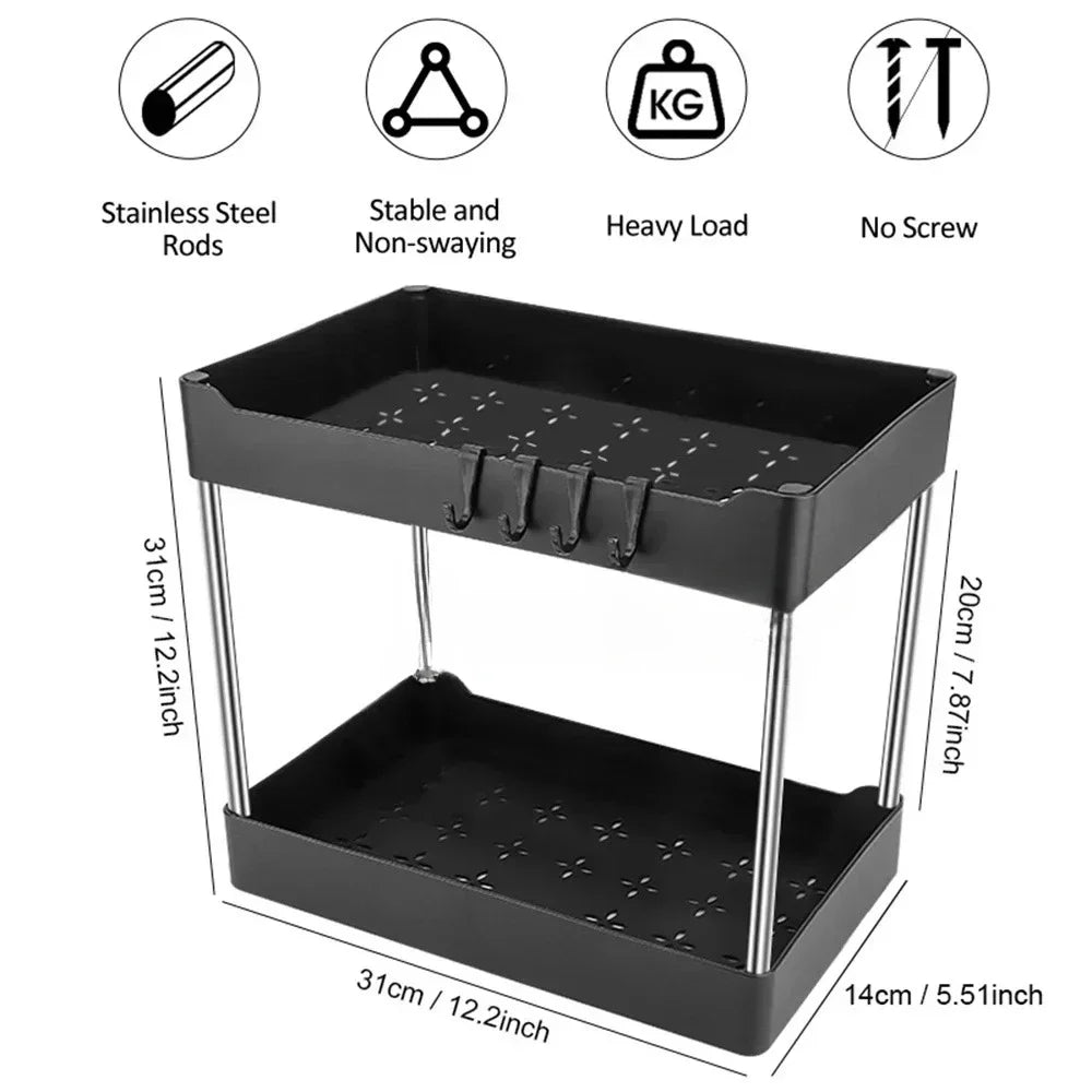Under Sink Storage Rack – 2 Tier
