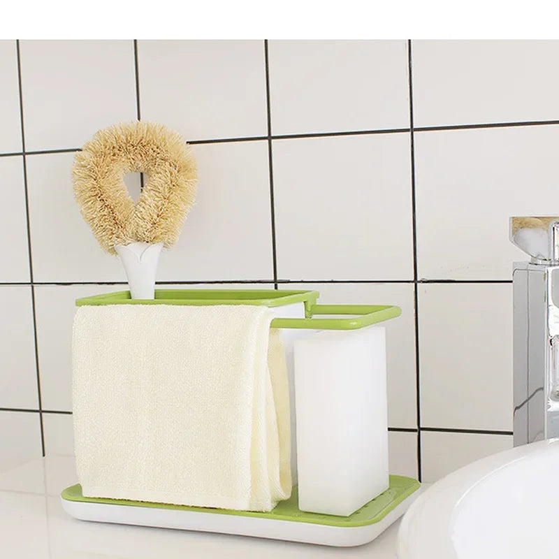 Shelf Organizer Kitchen Sink Appliance Rack Water Filter Storage Dishwashing Cloth Rack Drip Sink Box Kitchen Tools