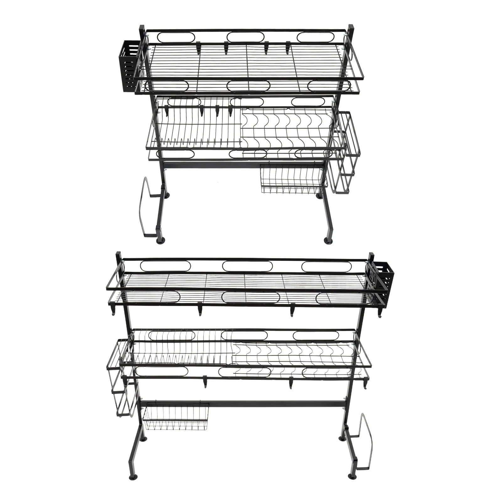 62/82cm Sink Storage Rack - Durable, Space-Saving Design for Organizing Kitchen Essentials