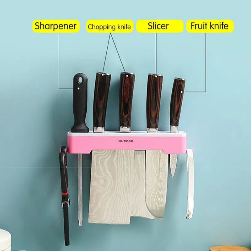 Wall Mounted Knife Holder – Space Saving Kitchen Organizer
