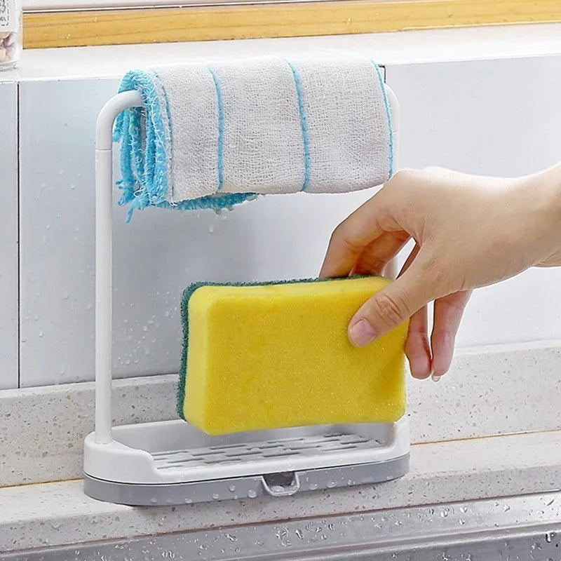 Shelf Organizer Kitchen Sink Appliance Rack Water Filter Storage Dishwashing Cloth Rack Drip Sink Box Kitchen Tools