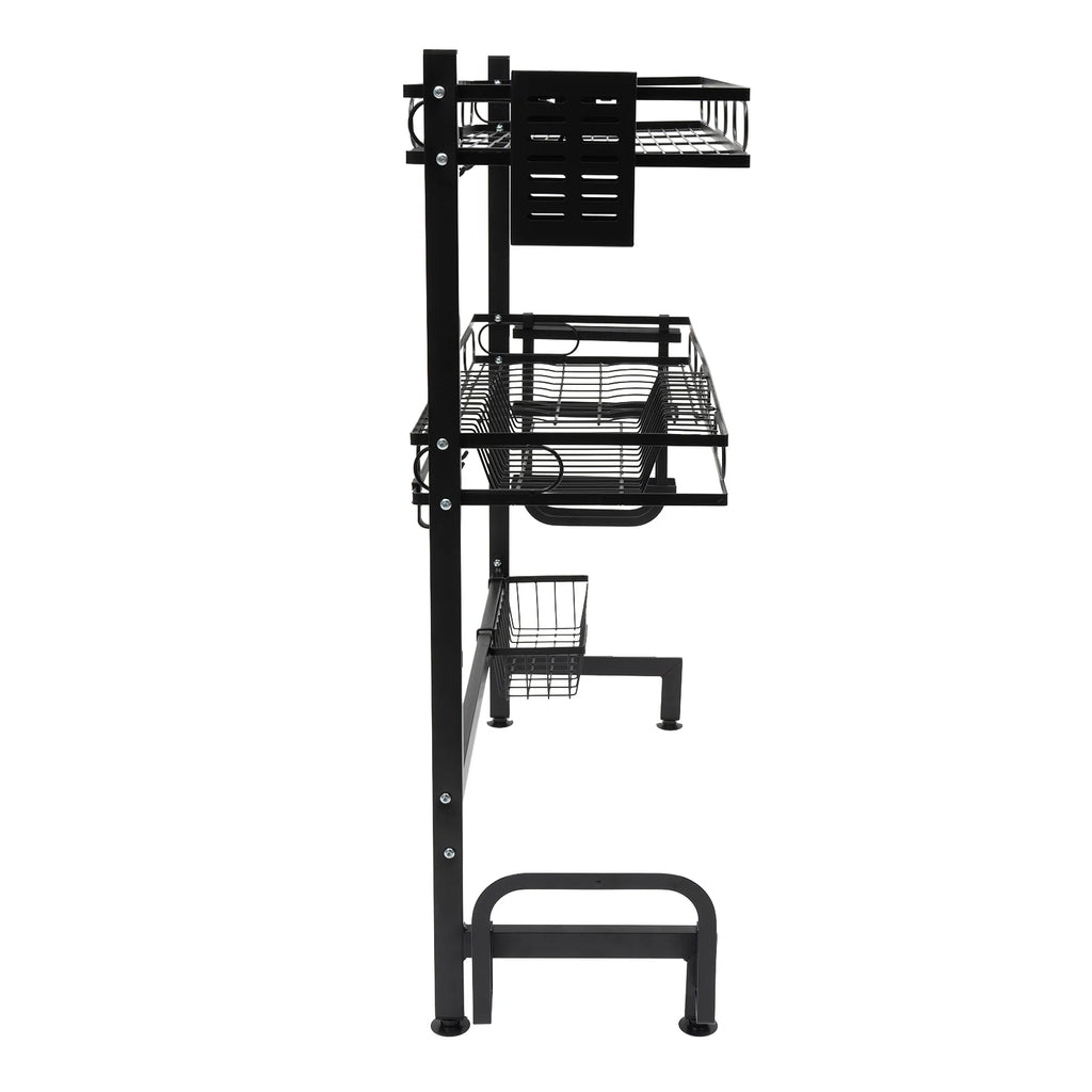 62/82cm Sink Storage Rack - Durable, Space-Saving Design for Organizing Kitchen Essentials