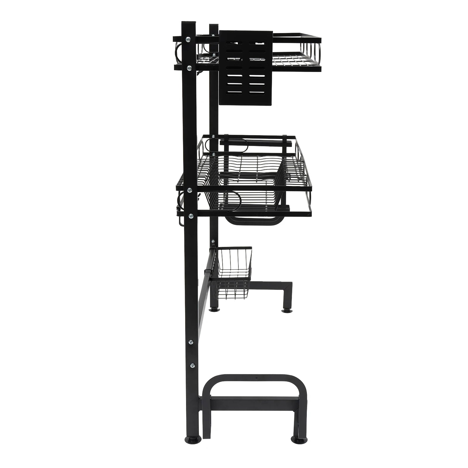 62/82cm Sink Storage Rack - Durable, Space-Saving Design for Organizing Kitchen Essentials