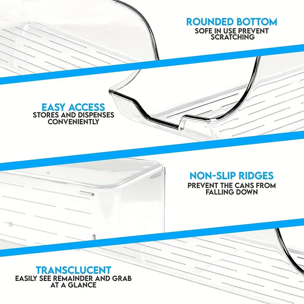 Fridge  Can Organizer  - Space Saving Rolling Dispenser