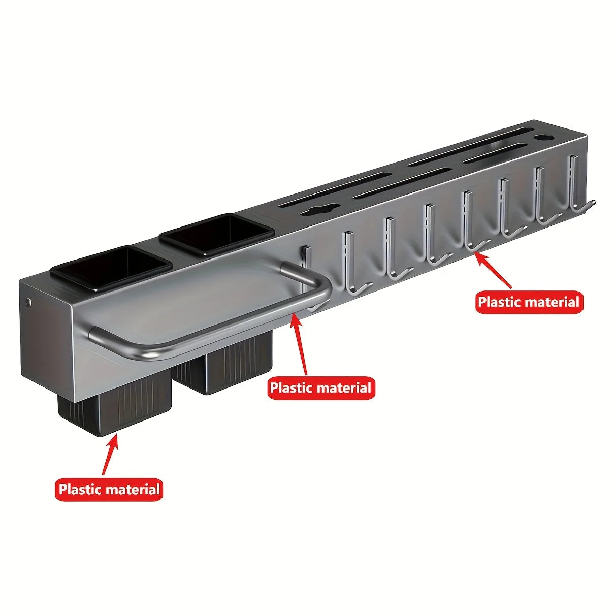 Heavy Duty  Steel Wall Mounted Kitchen Organizer