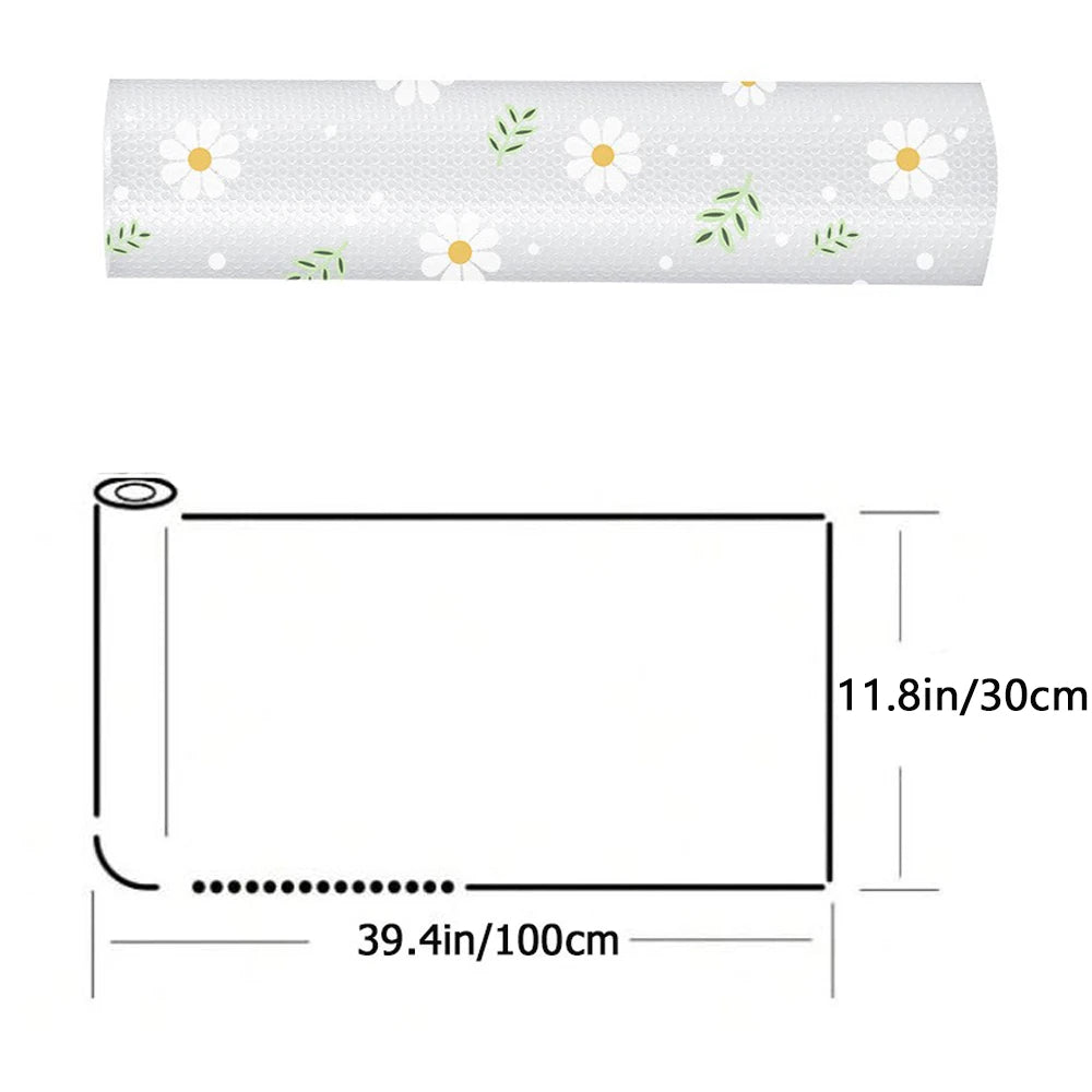 Daisy Flower Reusable Drawer Mat Kitchen