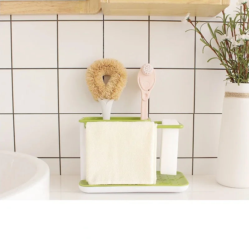 Shelf Organizer Kitchen Sink Appliance Rack Water Filter Storage Dishwashing Cloth Rack Drip Sink Box Kitchen Tools