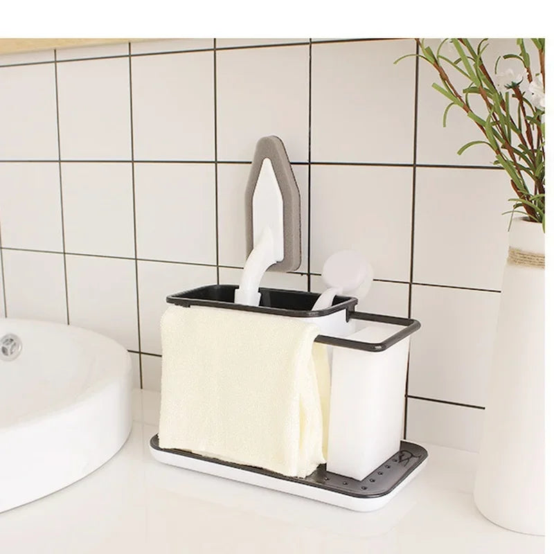 Shelf Organizer Kitchen Sink Appliance Rack Water Filter Storage Dishwashing Cloth Rack Drip Sink Box Kitchen Tools