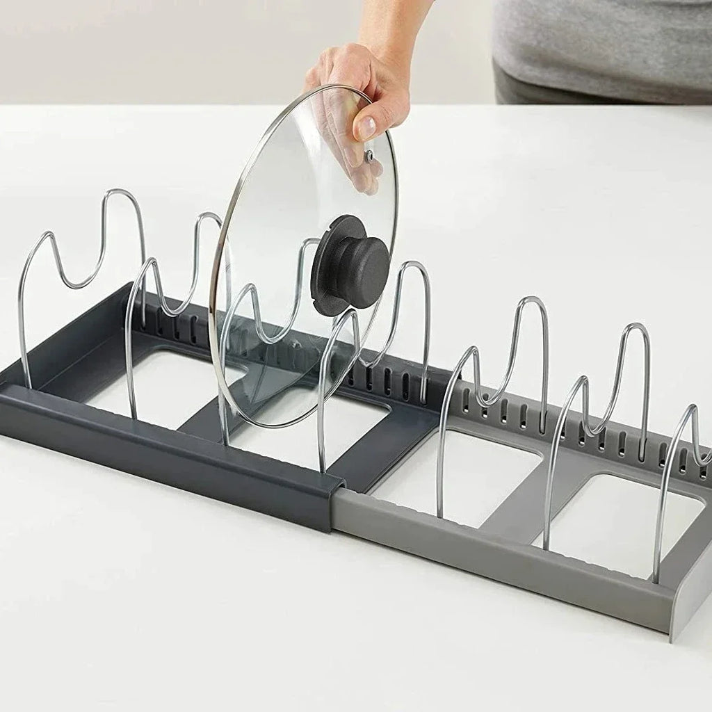 Expandable Dish Drying Rack – Adjustable Kitchen Organizer for Plates & Pots