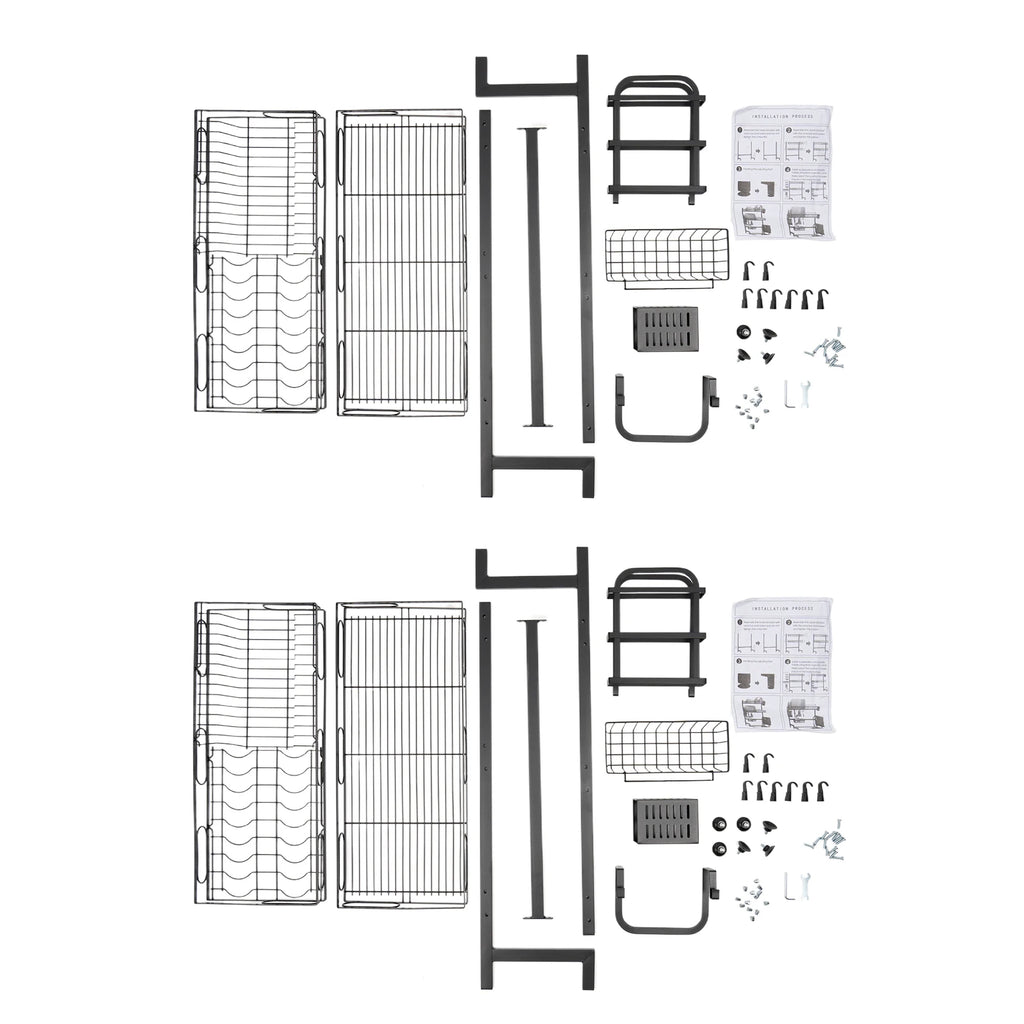 62/82cm Sink Storage Rack - Durable, Space-Saving Design for Organizing Kitchen Essentials