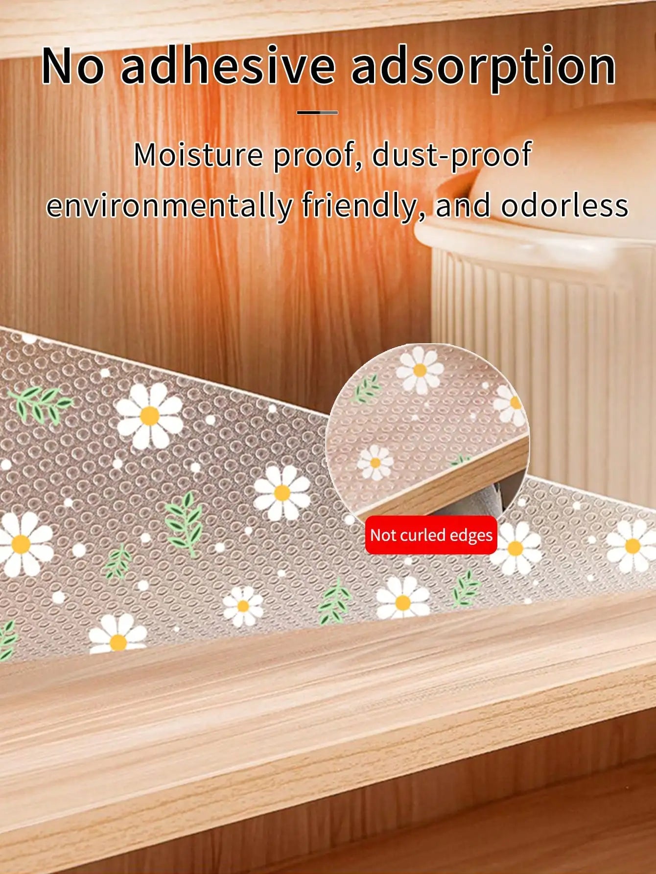 Daisy Flower Reusable Drawer Mat Kitchen