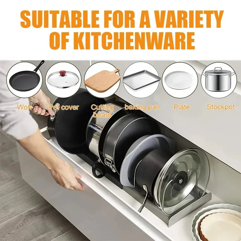 Expandable Dish Drying Rack – Adjustable Kitchen Organizer for Plates & Pots