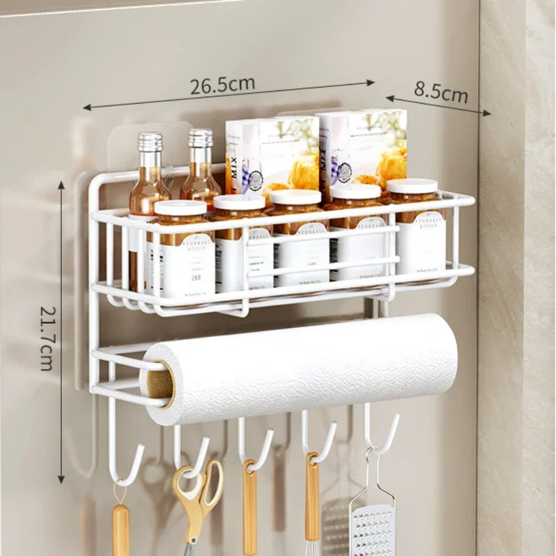 Magnetic Shelves For Fridge Side Kitchen Refrigerator Side Shelf Spice Storage Rack Space Saving Kitchen Fridge Shelf