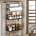 Magnetic Shelves For Fridge Side Kitchen Refrigerator Side Shelf Spice Storage Rack Space Saving Kitchen Fridge Shelf