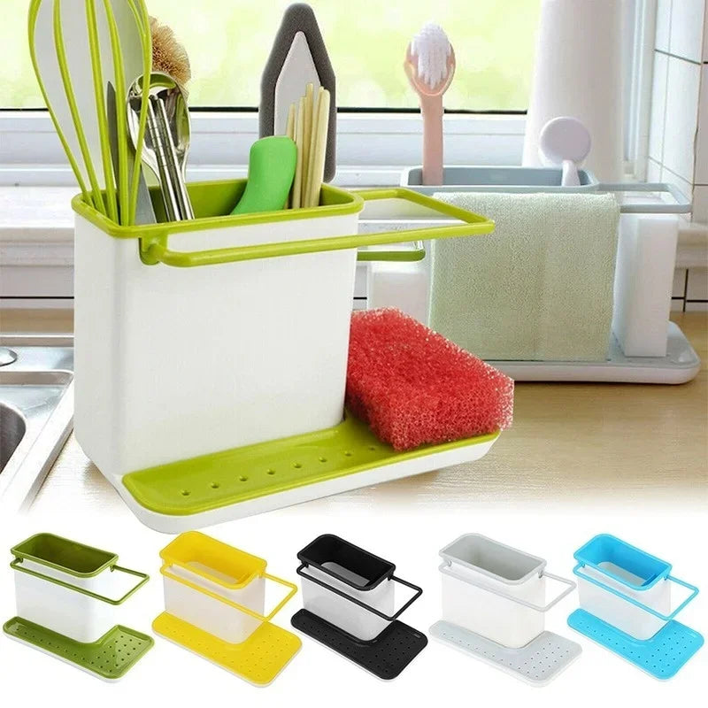 Shelf Organizer Kitchen Sink Appliance Rack Water Filter Storage Dishwashing Cloth Rack Drip Sink Box Kitchen Tools