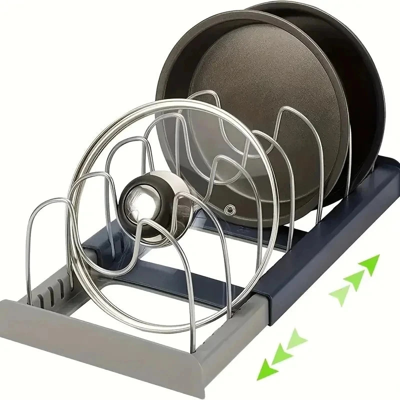 Expandable Dish Drying Rack – Adjustable Kitchen Organizer for Plates & Pots