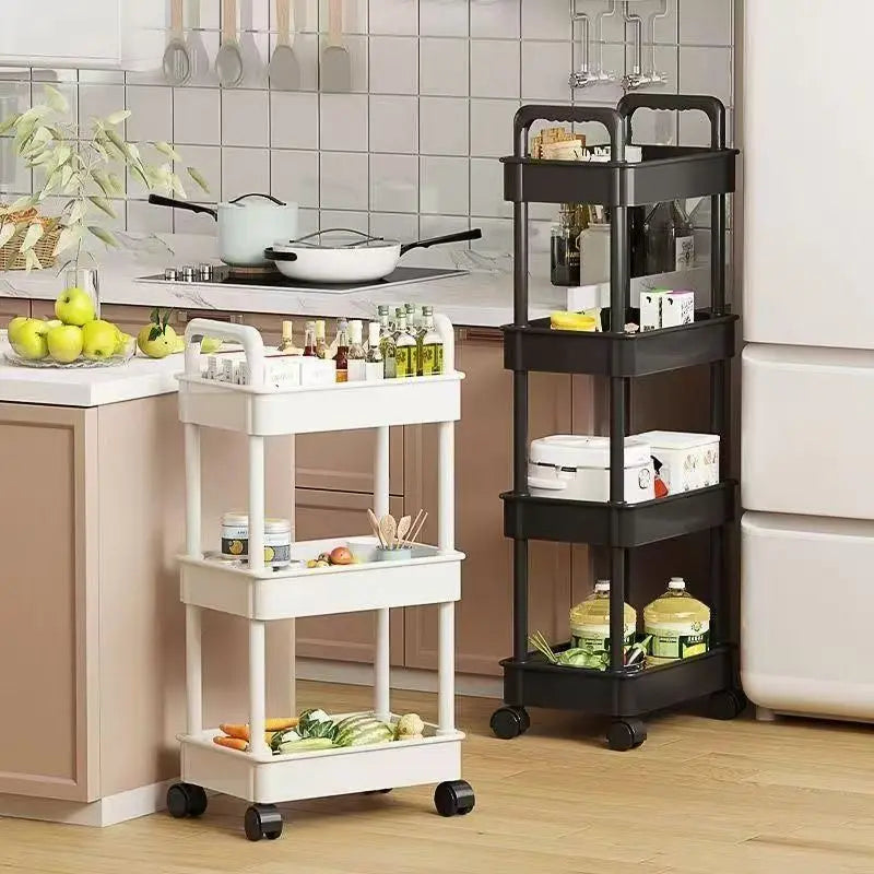 5-Tier Kitchen Storage Cart, Space Saving Organizer for Kitchen & Bathroom