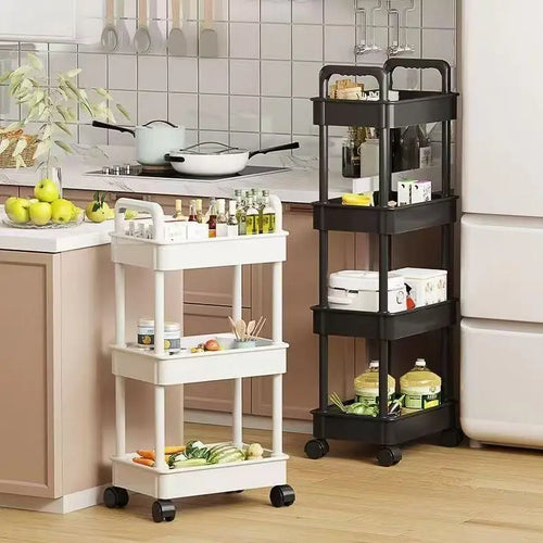 5-Tier Kitchen Storage Cart, Space Saving Organizer for Kitchen & Bathroom