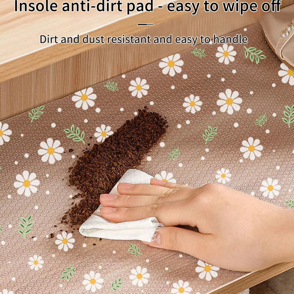 Daisy Flower Reusable Drawer Mat Kitchen