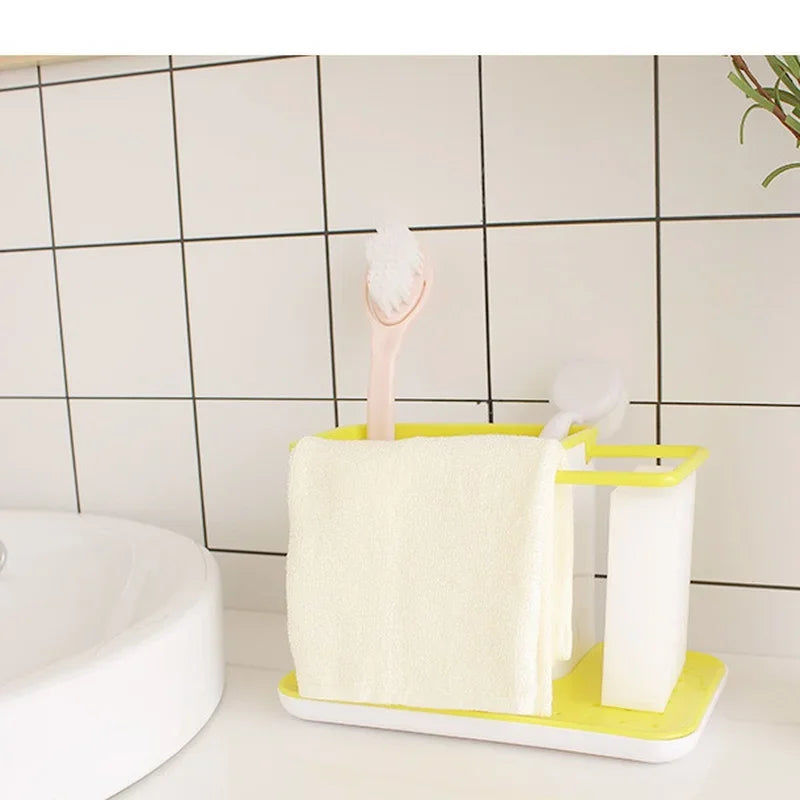 Shelf Organizer Kitchen Sink Appliance Rack Water Filter Storage Dishwashing Cloth Rack Drip Sink Box Kitchen Tools