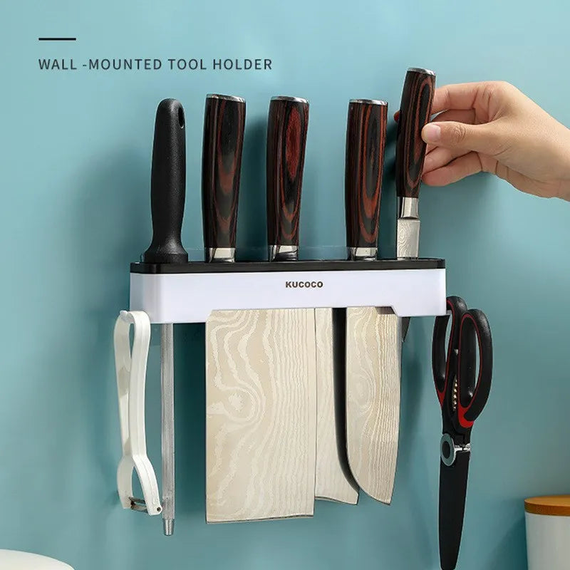 Wall Mounted Knife Holder – Space Saving Kitchen Organizer