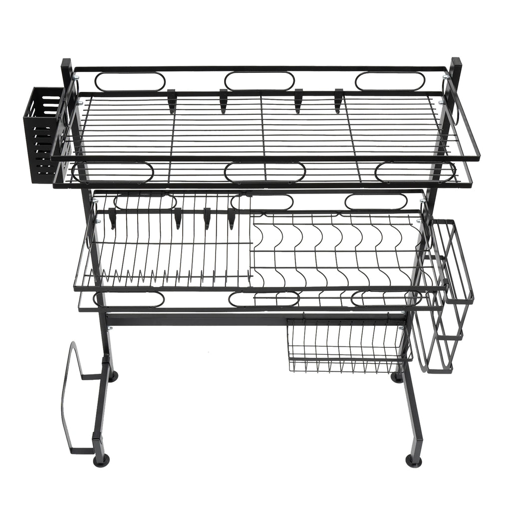 62/82cm Sink Storage Rack - Durable, Space-Saving Design for Organizing Kitchen Essentials