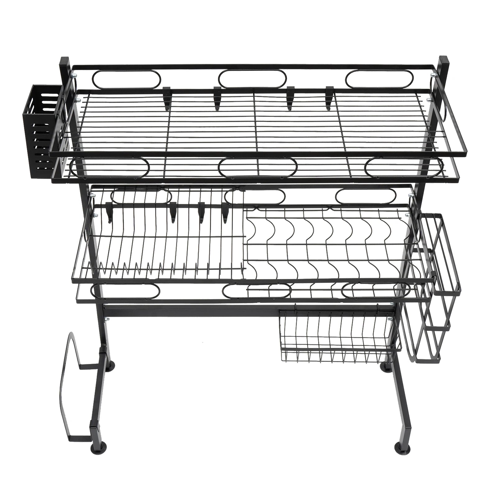 62/82cm Sink Storage Rack - Durable, Space-Saving Design for Organizing Kitchen Essentials