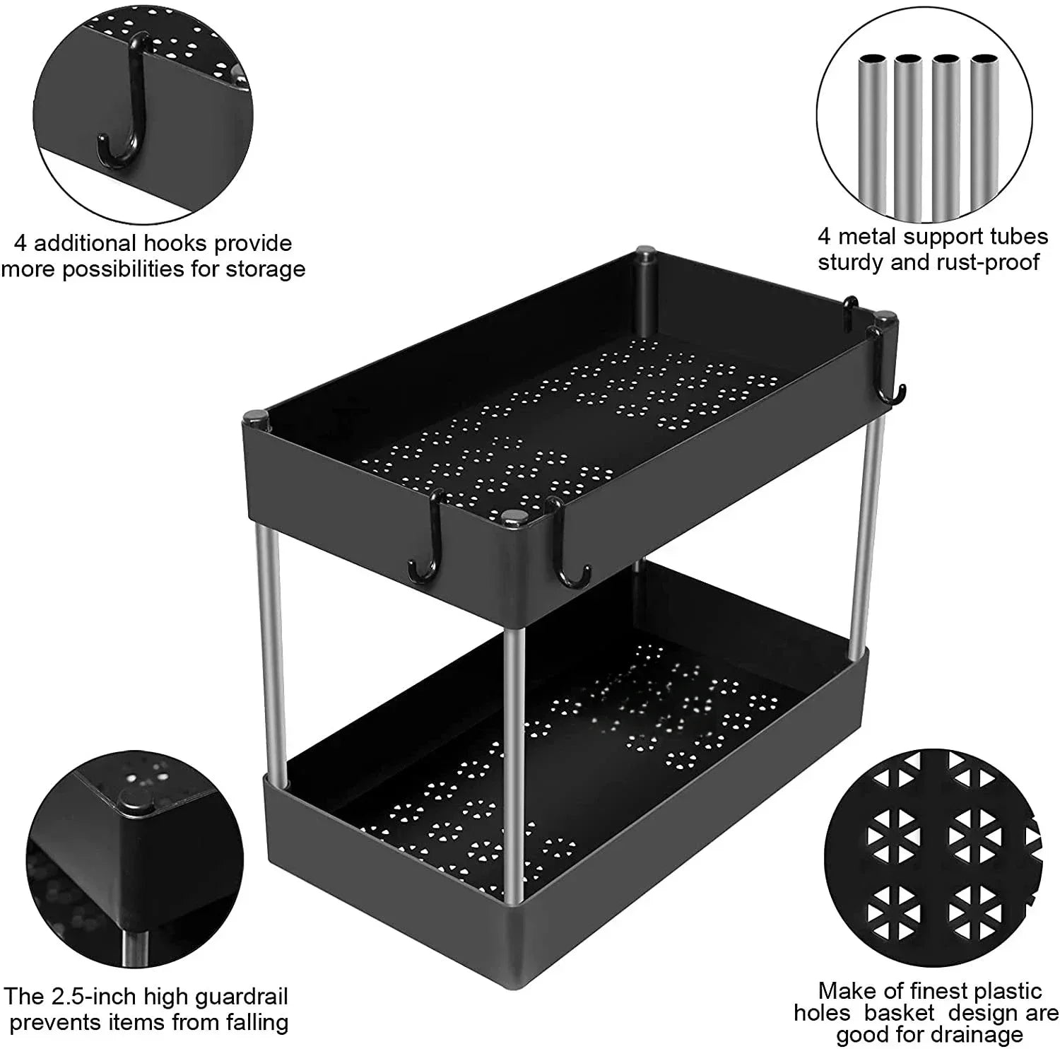Under Sink Storage Rack – 2 Tier