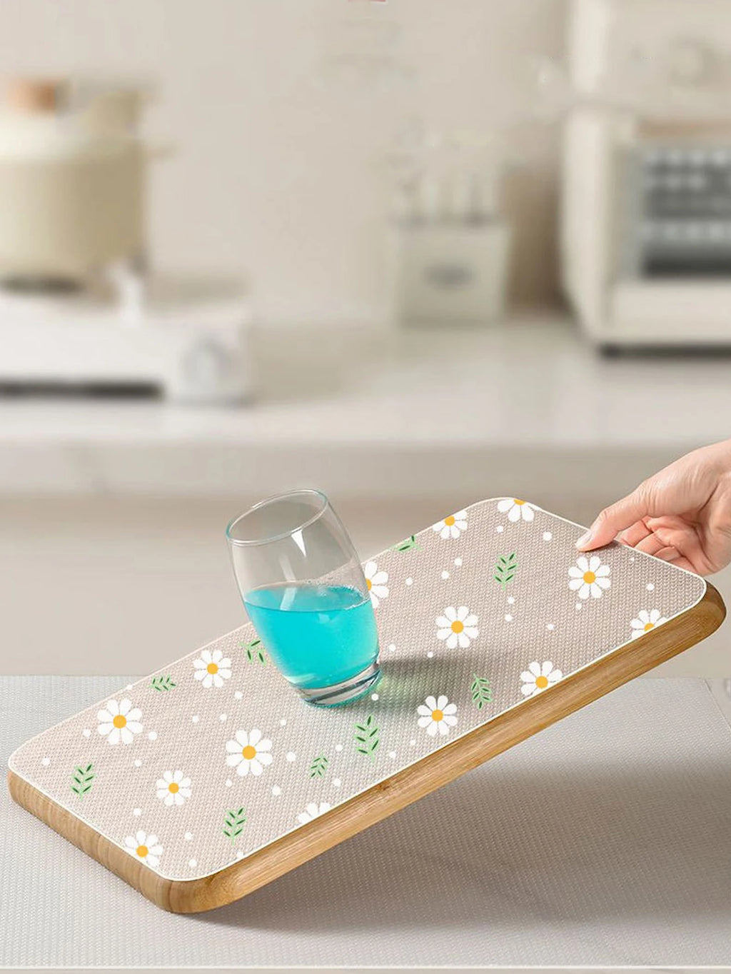Daisy Flower Reusable Drawer Mat Kitchen