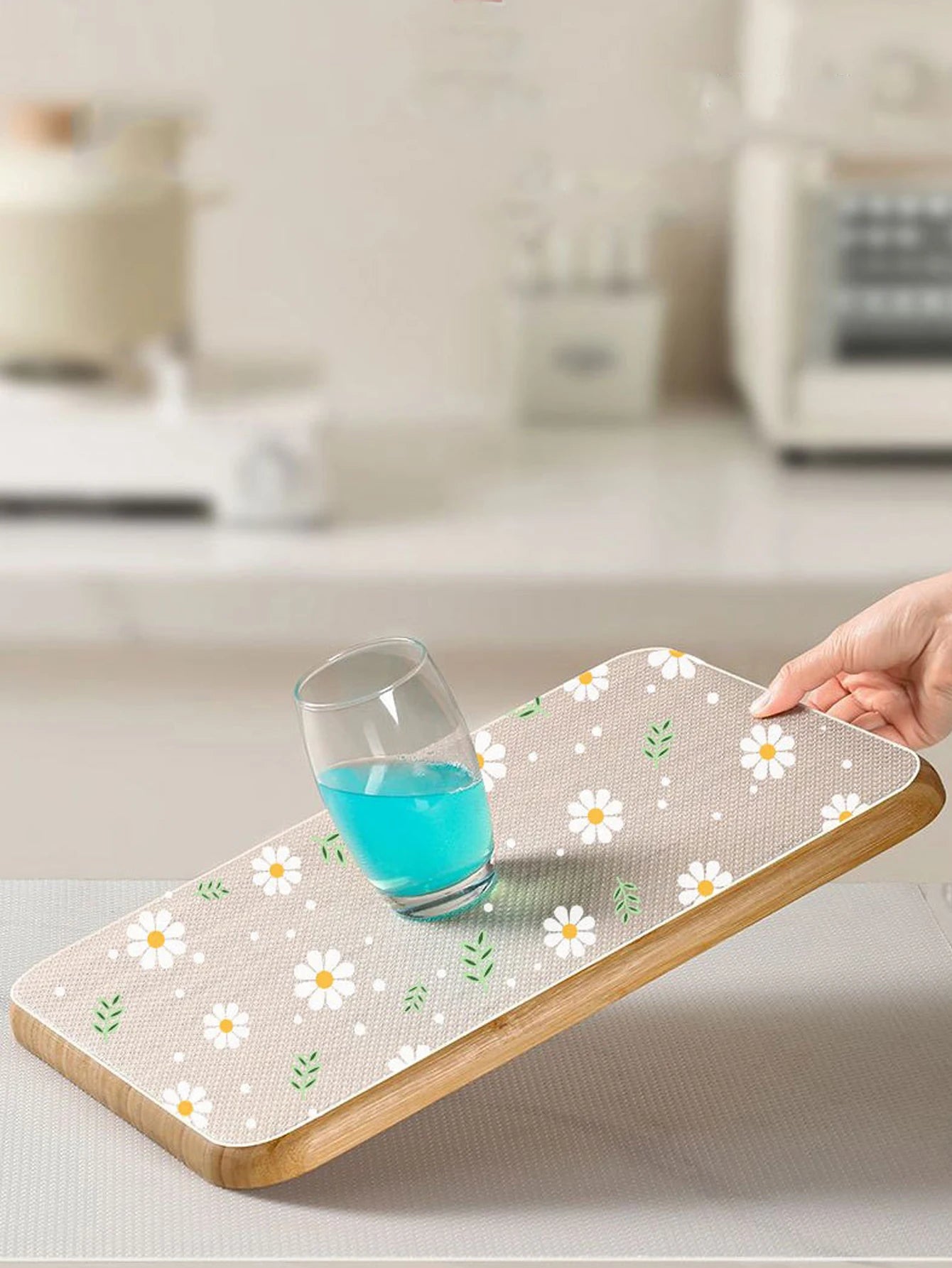 Daisy Flower Reusable Drawer Mat Kitchen