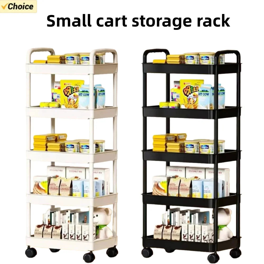 5-Tier Kitchen Storage Cart, Space Saving Organizer for Kitchen & Bathroom