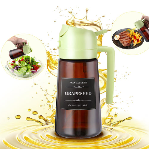 2-in-1 Oil Sprayer Bottle – Spray & Pour for Easy Cooking